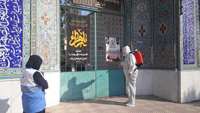 بازدید کارشناس بهداشت محیط مرکز خدمات جامع سلامت ایوان کی از اماکن تجمعی در طرح شهید قاسم سلیمانی